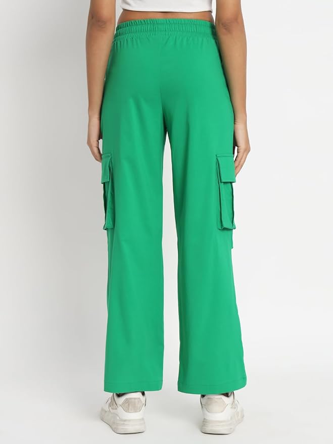 Women's Cargo Pants with Pockets | Green