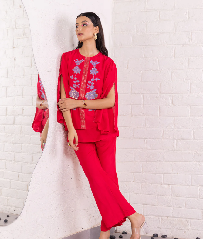 CO-ORD SET | CHERRY RED