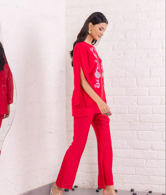 CO-ORD SET | CHERRY RED