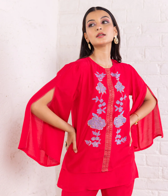 CO-ORD SET | CHERRY RED