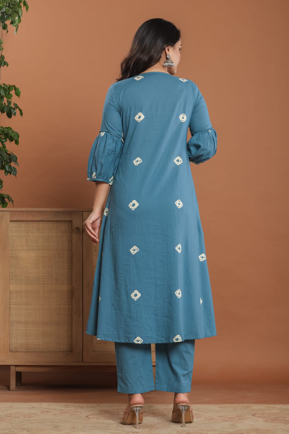 Jaipur Cotton Suite Set | Handwork on Neckline | Intricately designed Elephants Motifs