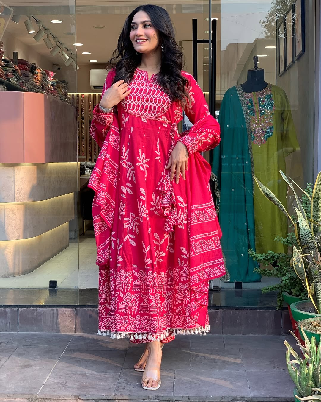 Jaipur Anarkali Suite Set | Pink