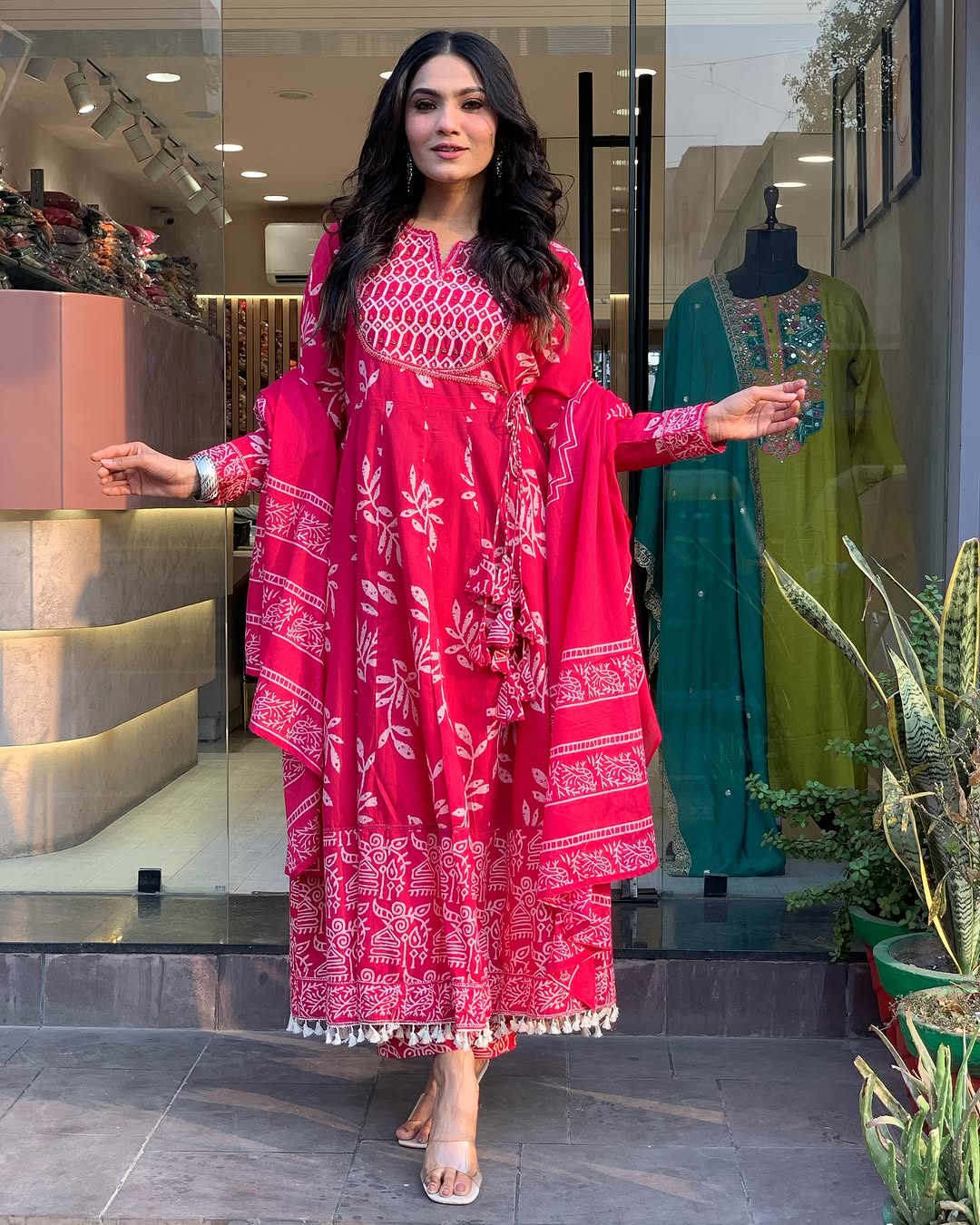 Jaipur Anarkali Suite Set | Pink