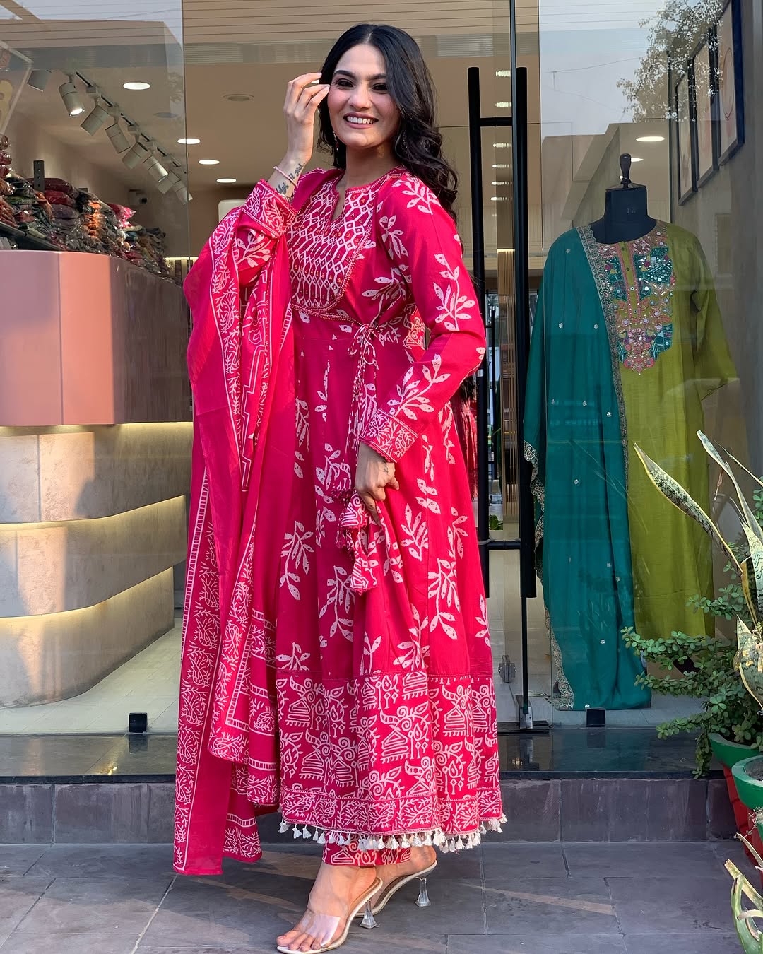 Jaipur Anarkali Suite Set | Pink