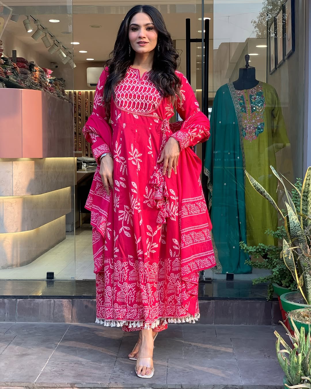 Jaipur Anarkali Suite Set | Pink