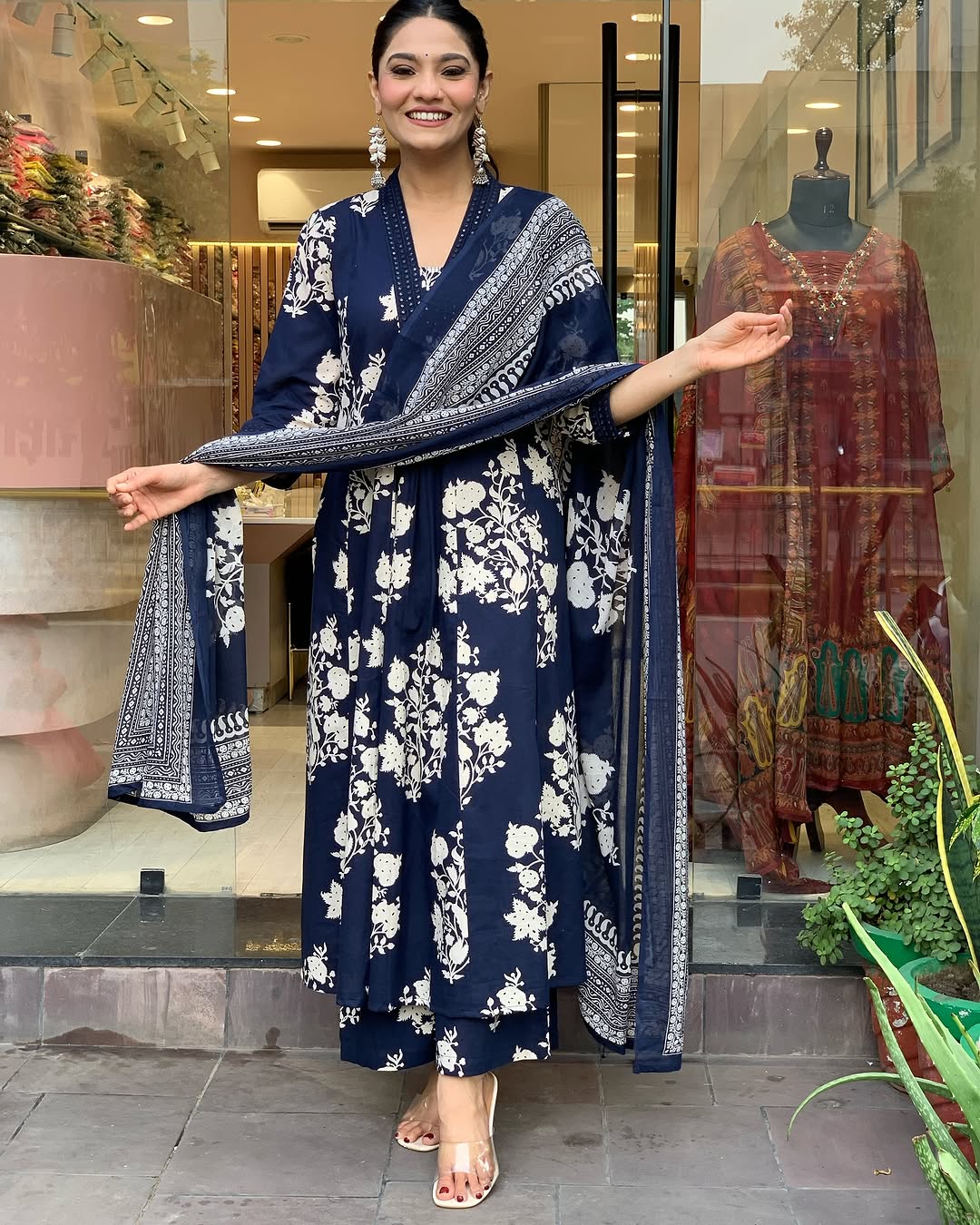 Jaipur Anarkali Suite Set | Blue