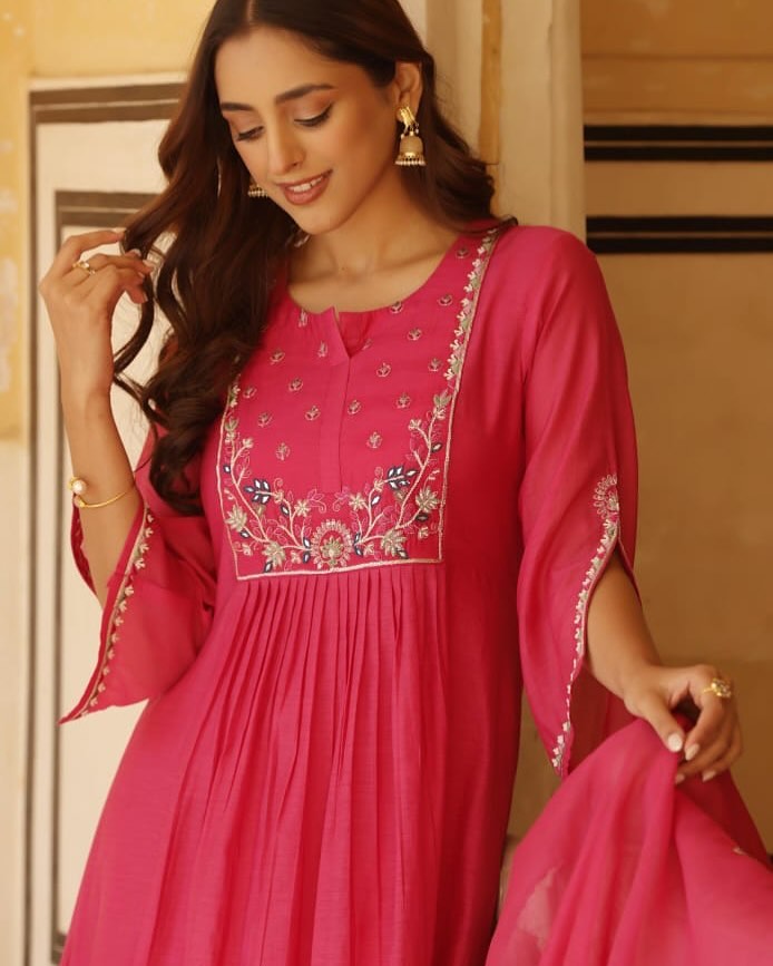 Jaipur Anarkali Suite Set | Red