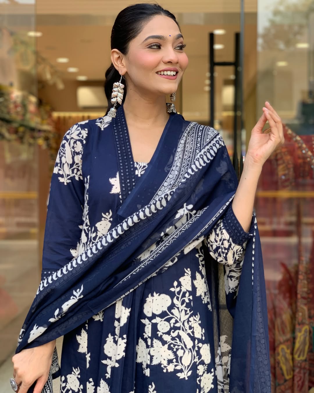 Jaipur Anarkali Suite Set | Blue