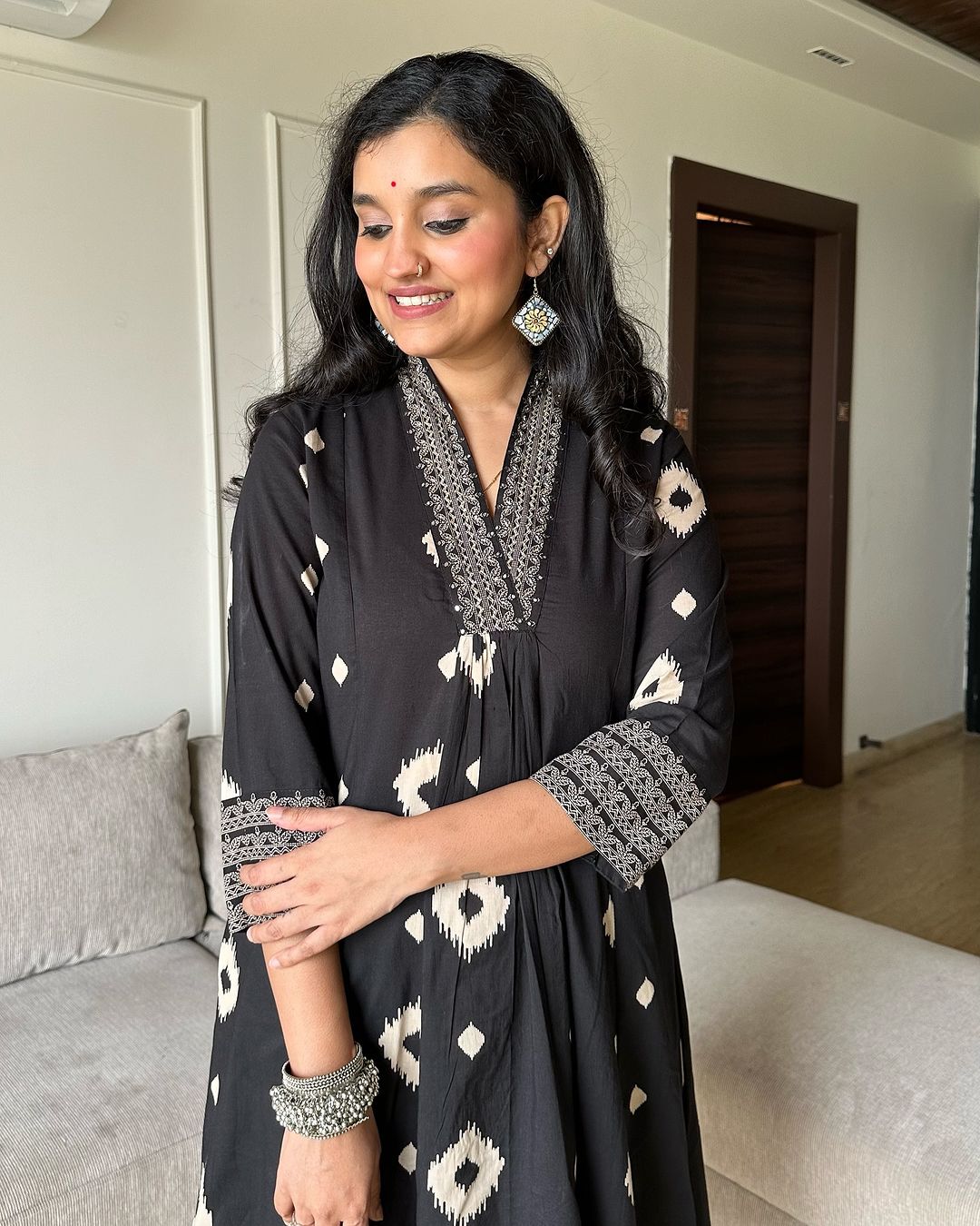 Jaipur Anarkali Suite Set | Black