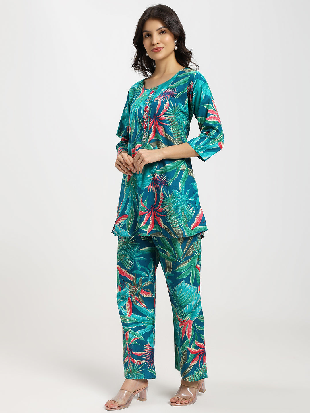 Printed Co-ord Set | Green