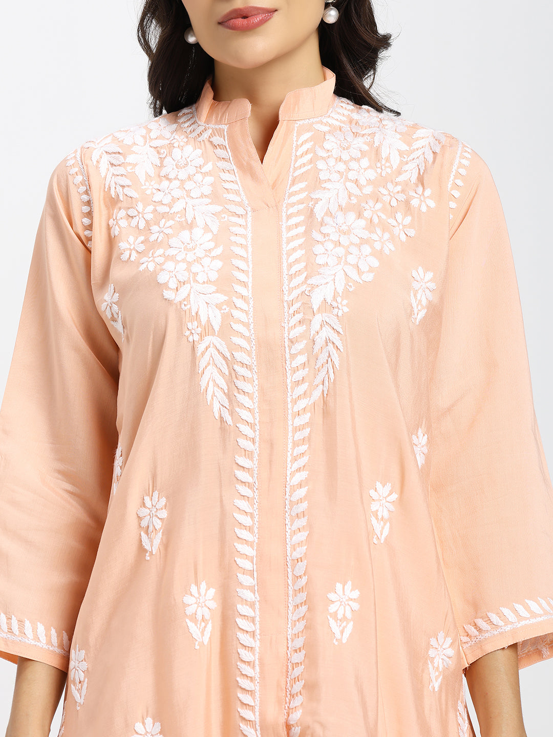 Chanderi Chikankari Coord Set