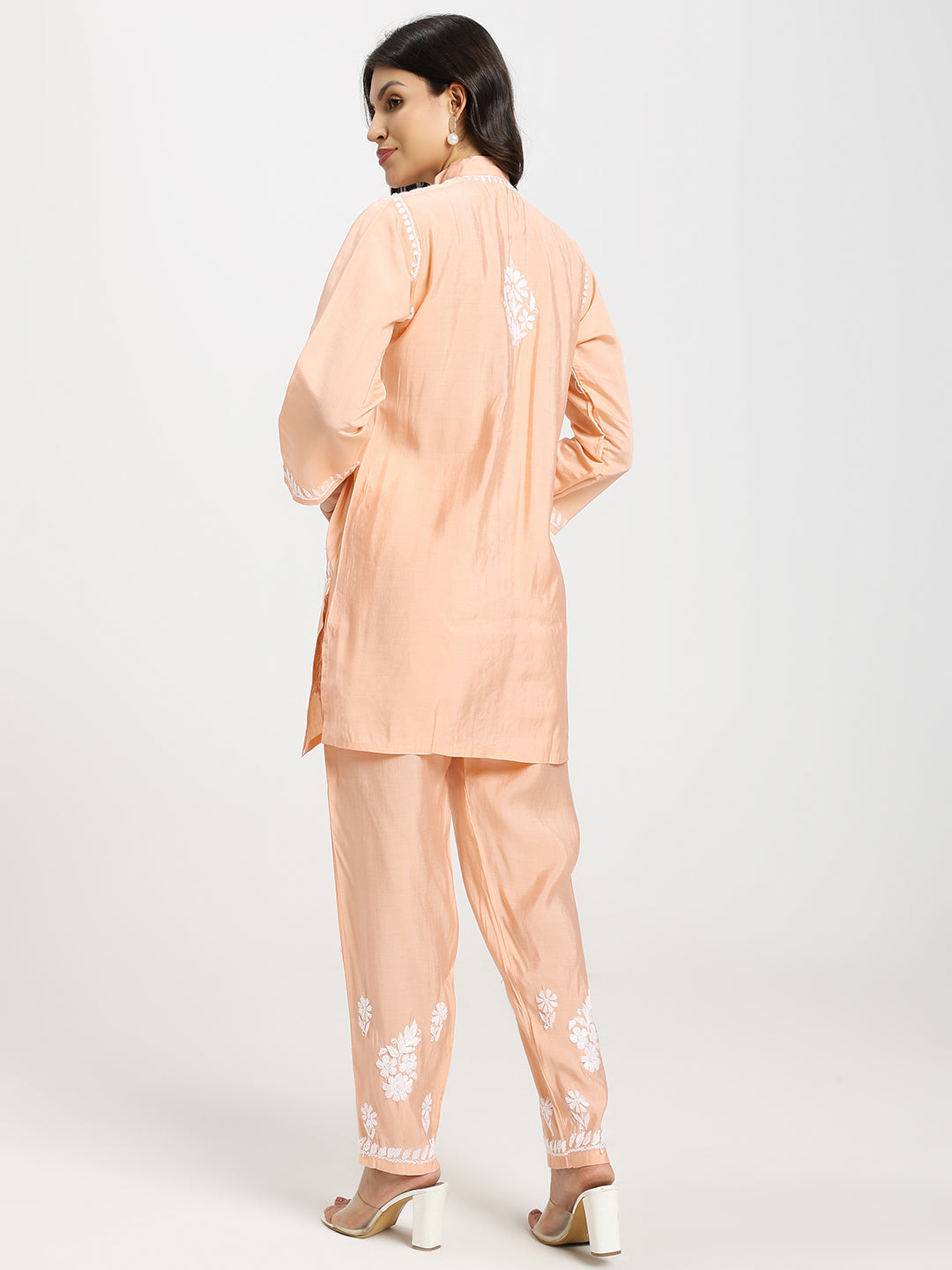 Chanderi Chikankari Coord Set