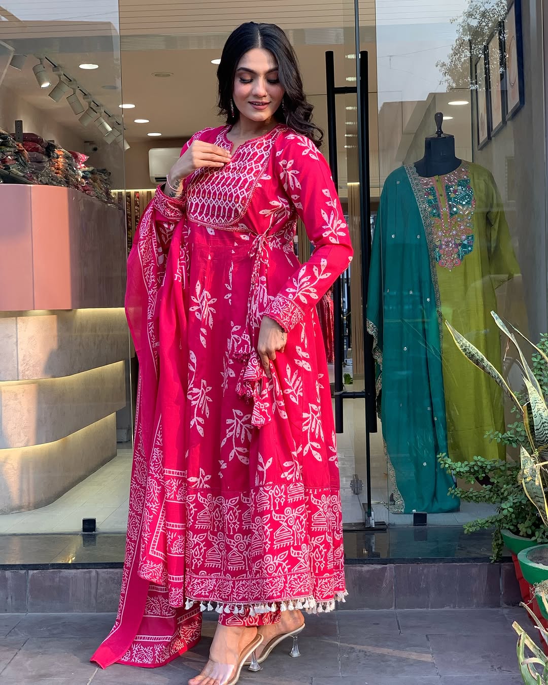 Jaipur Anarkali Suite Set | Pink