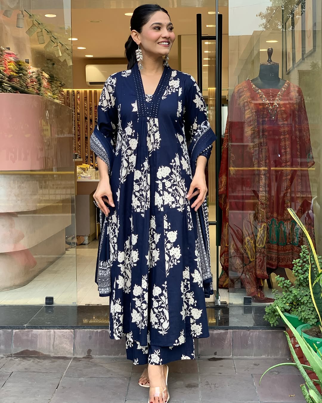 Jaipur Anarkali Suite Set | Blue